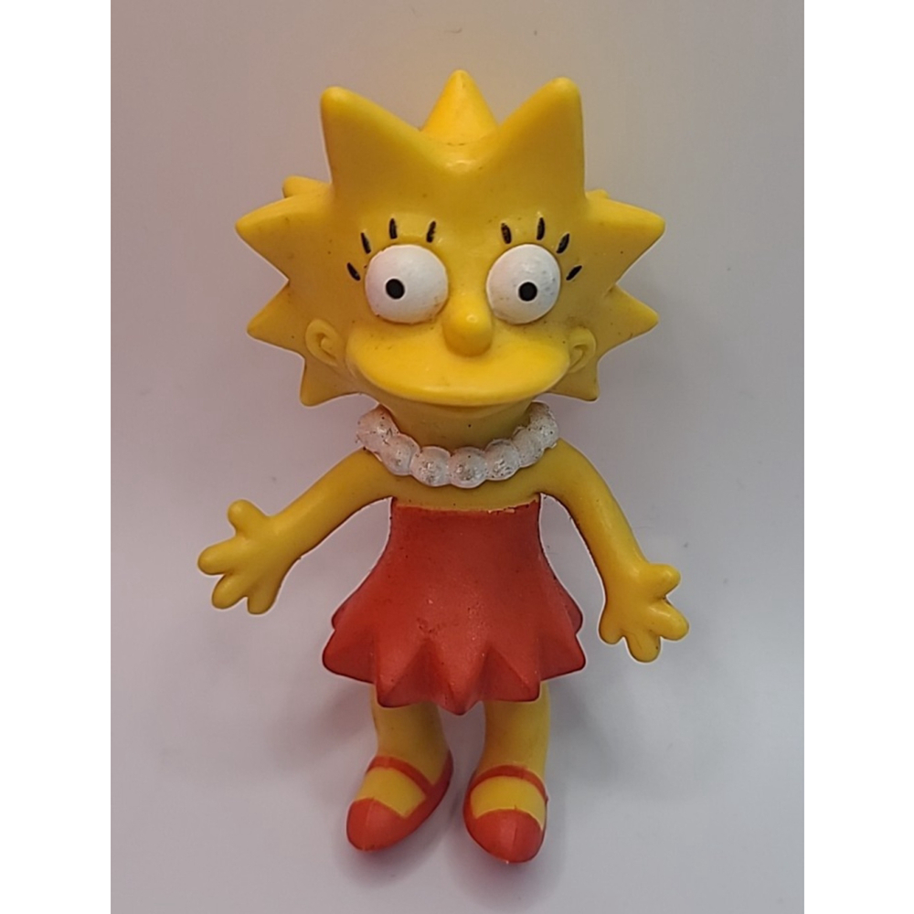 Vintage 90s 1990 Lisa Simpson Bendable Posable Figure The Simpsons 4" Toy Jesco